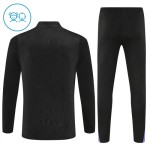 Kinder FC Barcelona Training Sweatshirts Viertelreißverschluss 2025-26 Schwarze